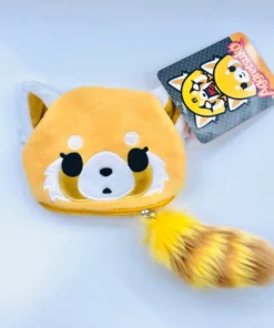 Hello Cutie Shop Wallets & Pouches Aggretsuko Face Pouch W/ Tail