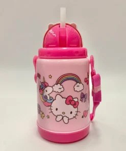 Weactive Kitchen Hello Kitty Rainbow Unicorn Pop-Up Straw Bottle