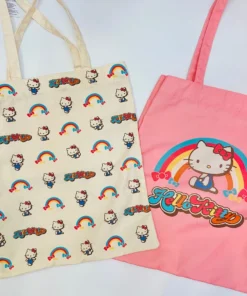 Weactive Inc Bags & Totes Hello Kitty Retro Rainbow Tote Bag