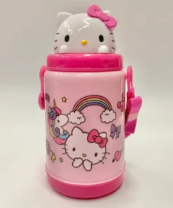 Weactive Kitchen Hello Kitty Rainbow Unicorn Pop-Up Straw Bottle