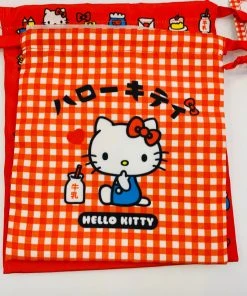 Hello Cutie Shop Hello Kitty Kana Drawstring Bag Set