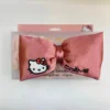 The Crème Shop X Hello Kitty Plush Satin Bow Spa Headband The Creme Shop