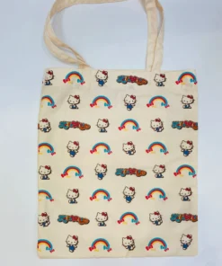 Weactive Inc Bags & Totes Hello Kitty Retro Rainbow Tote Bag