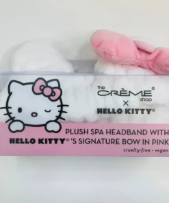 The Crème Shop X Hello Kitty Plush Pink Bow Spa Headband