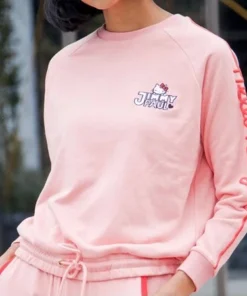 Hello Cutie Shop Shirts Jimmy Paul X Hello Kitty Difuzed Pink Sweatshirt