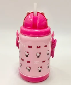 Weactive CHARMING PINK HELLO KITTY POP-UP STRAW BOTTLE